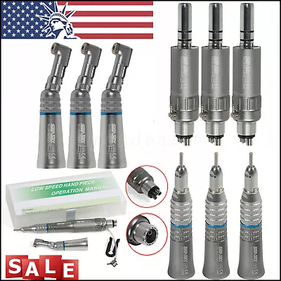 NSK Style Dental Slow Low Speed Handpiece Straight Contra Angle Air Motor 4/2H • $107.99