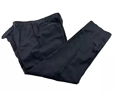 Zanella Mens 40x31 Gray Check Italy Soft 100% Wool Dress Pants/Slacks • $64.98