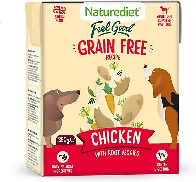 Naturediet - Feel Good Wet Dog Food Natural And Nutritionally Balanced Grain F • £28.10