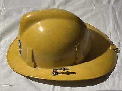 Vintage MSA TOPGARD Fireman’s Safety Helmet Yellow Adjustable Size 1969 Class D • $99.99