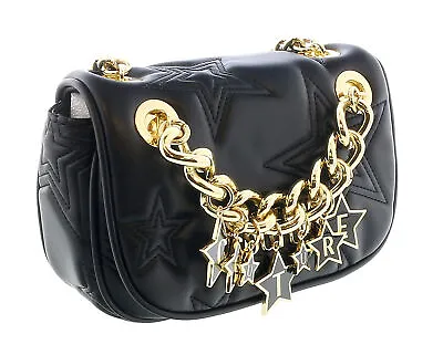 Versace Jeans Couture Black Star Quilted Charm Embellished Crossbody Bag • $239.99