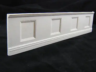 Wainscot Panel - Dollhouse Wall Cast Miniature - UMWC1 - 1pc - 1/12 Scale • $9.25