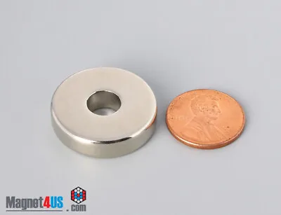 1 Od X 5/16 Id X 1/4  N52 25mm Od Strong Rare Earth Neodymium Ring Magnets • $15.99