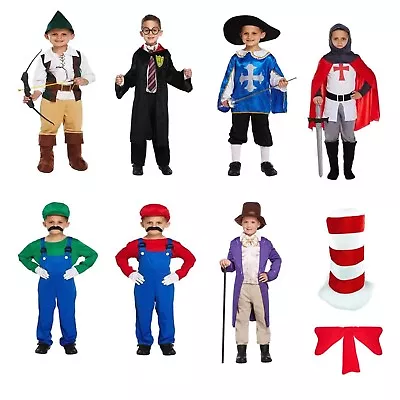 £9.99 • Buy Boys Fancy Dress Dressing Up Outfits Costumes Various World Book Day 4-12 Years