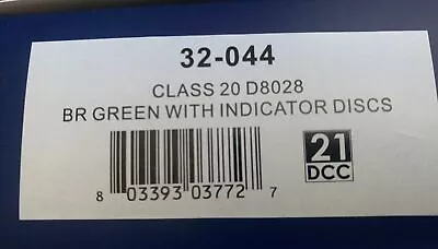Bachmann 32-044 Class 20 Locomotice BR Green With Indicator Discs DCC Ready BNIB • £74.92