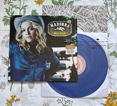 Madonna -  Music (Sainsbury's Exclusive Translucent Blue Vinyl 2018) • $145