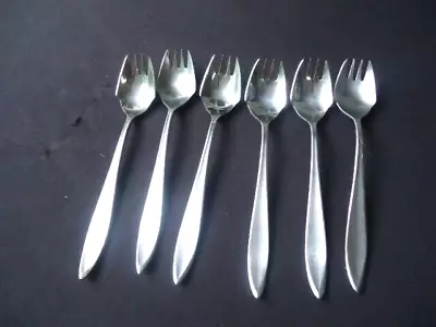 6 Vintage  Stainless Steel  Splayds Buffet Forks Double Cutting Edge • $29.99