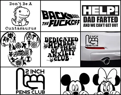 Bumper Stickers Car Window Sticker Vinyl Decal Van Sign - 46 Designs Available • £4.95