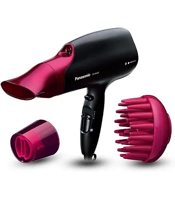 Panasonic Nanoe Hair Dryer With Diffuser For Visibly Improved Shine Pink EH-NA65 • £50.99