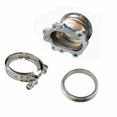 T25 T28 GT25 GT28 8 Bolt Turbo Exhaust Conversion Adapter To 2.5  V-Band Flange • $63.92