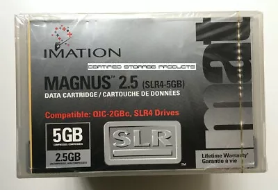 NEW Imation MAGNUS 2.5 DC9250 SLR4 2.5GB/5.0GB Data Tape Cartridge 46168 SEALED • $49.95