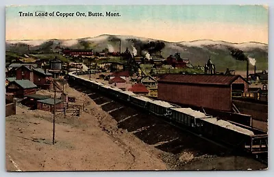 Butte MT-Montana Train Load Of Copper Ore RR Antique Vintage 1916 Postcard • $5.99