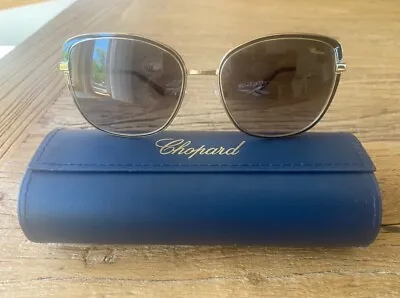 £212.39 • Buy Chopard SCH B69S Sunglasses Black & Gold 57-17-140