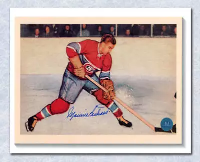 Maurice Richard Montreal Canadiens Signed Parkhurst Card 8x10 Photo • $221.68