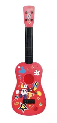 Disney Junior Mickey Mouse Plastic 24'' Red Mickey Graphic Toy Musical Guitar • $29.99