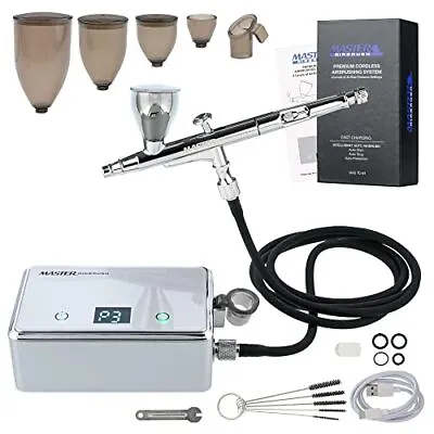 Powerful Cordless Airbrushing System Kit - 20 To 36 PSI Portable Rechargeabl... • $101.10