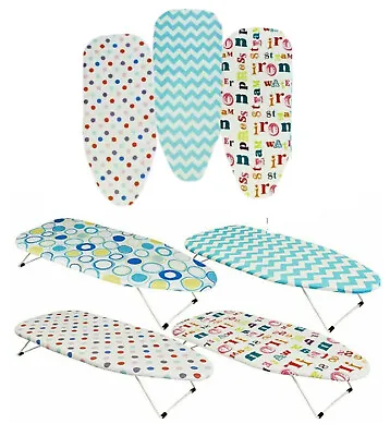 New Mini Iron Board Funky Fordable Portable Compact Table Top Cover Assorted • £13.75