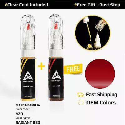 Car Touch Up Paint For MAZDA FAMILIA Code: A2D RADIANT RED • $23.99