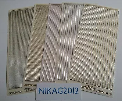£1.40 • Buy Clear Glitter Gold Silver Edge 1.5mm 2mm Or 4.5mm Border Peel Off Sticker Craft