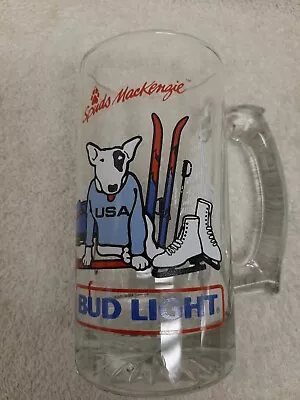 Vintage 1987  5 ½” Bud Light “spuds Mackenzie”  Beer Mug   Lot # 94 • $10