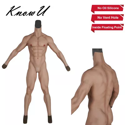 KnowU Upgrade With Makeup Silicone Fake Simulation Muscle Suit With Arm Cosplay • £791