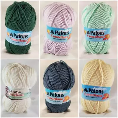 Patons Yarn Canadiana 100% Acrylic 70-228y 1.3-3.5oz • $2.90