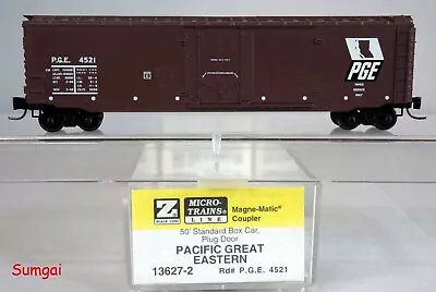 Z Scale Z Gauge MTL Micro-Trains Line 13627-2 Pacific Great Eastern 50' Boxcar • $19.95