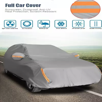 Upgrade Full Car Cover For Outdoor Sun Dust Scratch Rain Snow Waterproof 3XL • $36.86