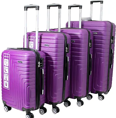 XX Large 4 Wheel Set  ABS Hard Shell Suitcase Travel Cabin Bag Luggage  Trolley • £39.99