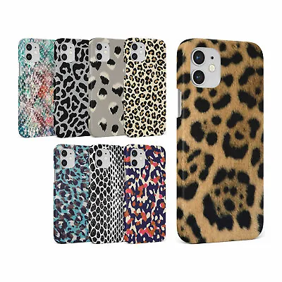 Case For Iphone 15 14 13 12 11 Se 8 Pro Max Hard Phone Cover Leopard Snake Print • £5.99
