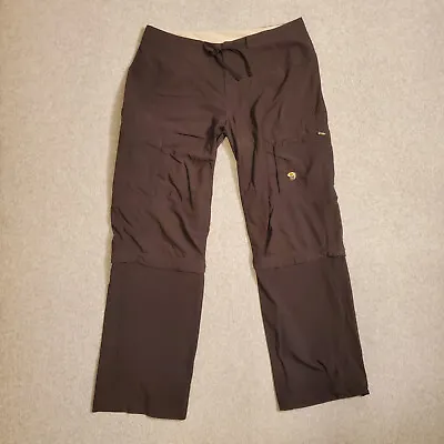 $18.89 • Buy Mountain Hardwear Convertible Pants 10 (32x30) Womens Black Nylon Cargo Pockets