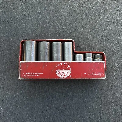 Mac Tools 7 Pc 3/8  Drive Deep 6 Point Impact Socket Set Xdp Metal Tray Usa • $100