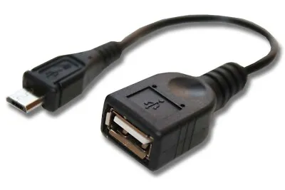 Adapter OTG Für Odys Pedi Noon Next Neo S7 Neo X8 Q Neo X7 Tablo Black Micro-USB • £8.29