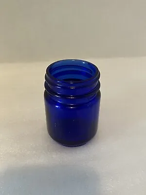 Vintage Vicks VapoRub Cobalt Blue Glass Jar Only No Lid • $4.95