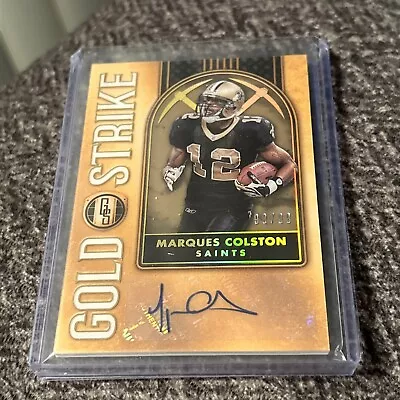 2023 Gold Standard Marques Colston Gold Strike 99/99 Auto • $15