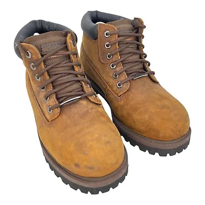 Skechers Boots Mens Hiking Combat Casual 4442 EW Brown Leather Waterproof Sz 13 • $41.95