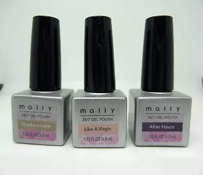 Mally 24/7 Professional Gel Polish System - French Manicure Kit - 3 Colors NWOB • $5.65
