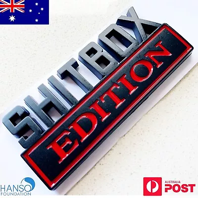 Shitbox Edition Badge Sticker Ute 4x4 Window Bumper Funny Car Decal - AU Ship • $7.89