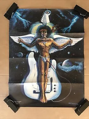 Vintage Original Jimi Hendrix Poster Electric Prophet Angel Wings Guitar Hammer • $95.95