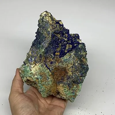 1182g 6.25 X4.8 X2.4  Rough Azurite Malachite Mineral Specimen @Morocco B1091 • $106.38