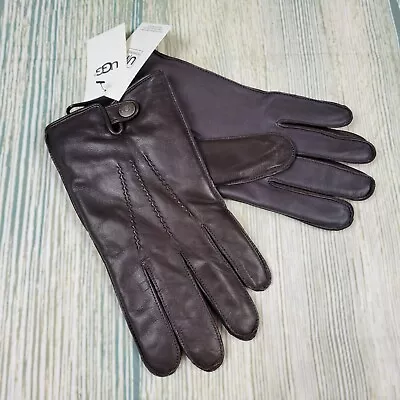 New UGG Size XL Men's Tech Touch Brown Leather Gloves (JH53) • $45