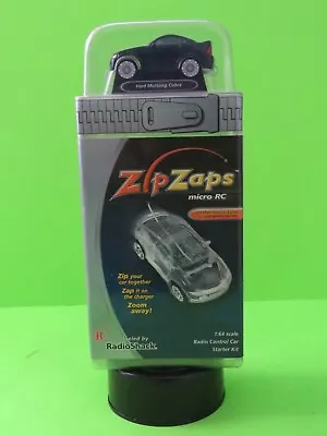 Radio Shack Zip Zaps Micro RC Car Black Ford Mustang Cobra New In Box NIB • $38.95