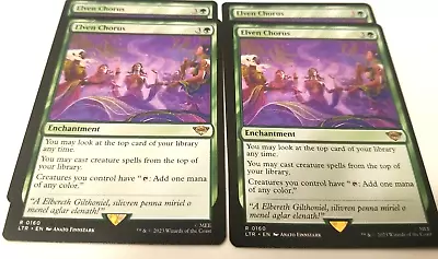 ELVEN CHORUS X4 Mtg NM-M Lord Of The Rings 4 Rare • $22