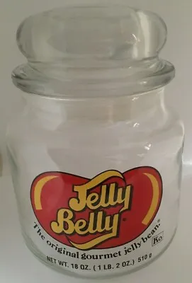 £10.66 • Buy Vintage 18oz. JELLY BELLY GLASS Apothecary JAR Gourmet Jelly Bean Air Tight Lid