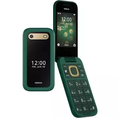 NEW Nokia 2660 Flip Mobile Phone 128MB 2.8  4G Unlocked Dual Sim Green • $129.95