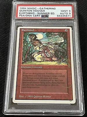 Summer Edgar MTG Mint Earthbind PSA/DNA 9/9 Medieval.mtg • $2250