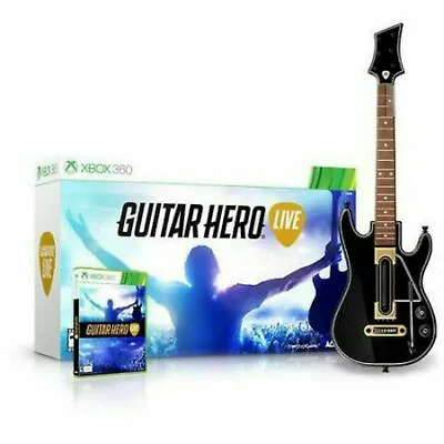 NEW Microsoft XBOX 360 Guitar Hero Live Game & Guitar Bundle • $199.99