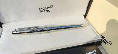 Montblanc Silver Classique Luxury Rollerball Pen 163 New With Box Refull • $15.50