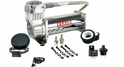 Viair 444C Chrome Air Compressor W/ FREE 175 PSI Pressure Switch & 40 AMP Relay • $250.50