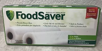 FoodSaver Two-Pack 11 X 18' Bag Roll Vacuum Packaging Rolls • $16.99